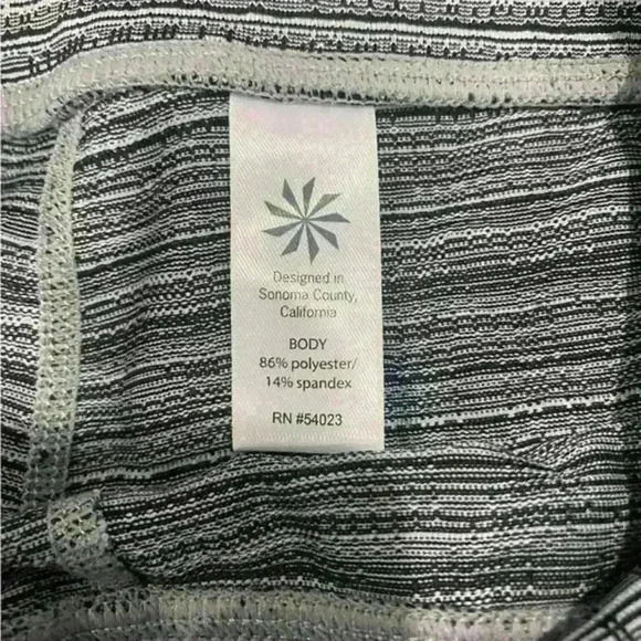 Athleta High Rise Jacquard Chaturanga Leggings Silver Bells/Fog Size S - Picture 5 of 9